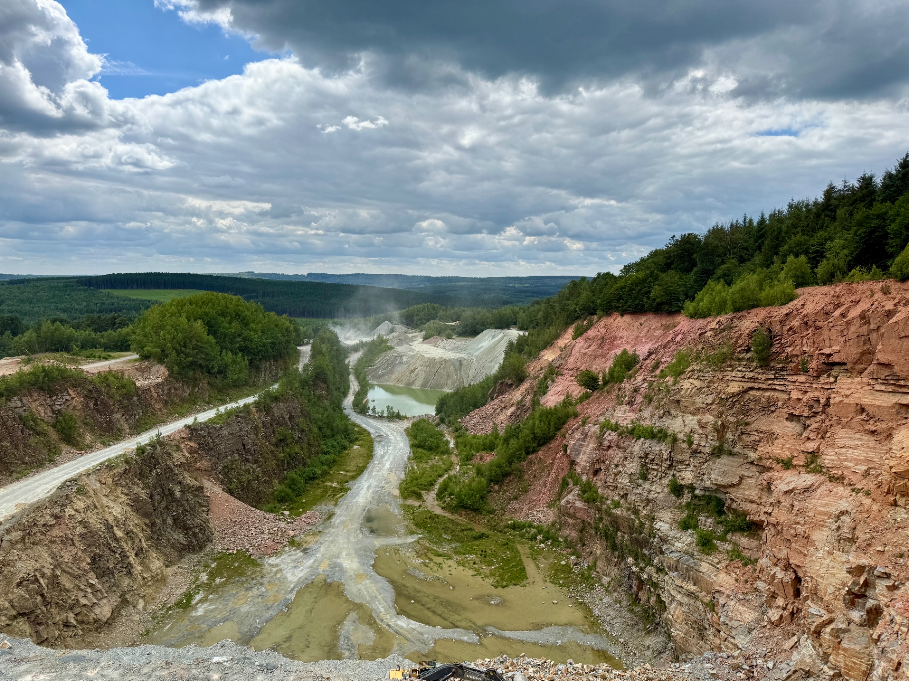 Vue aérienne de la Carrière de Bras à Libramont